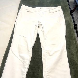 White J.Jill Denim Authentic Fit Slim Ankle Pants